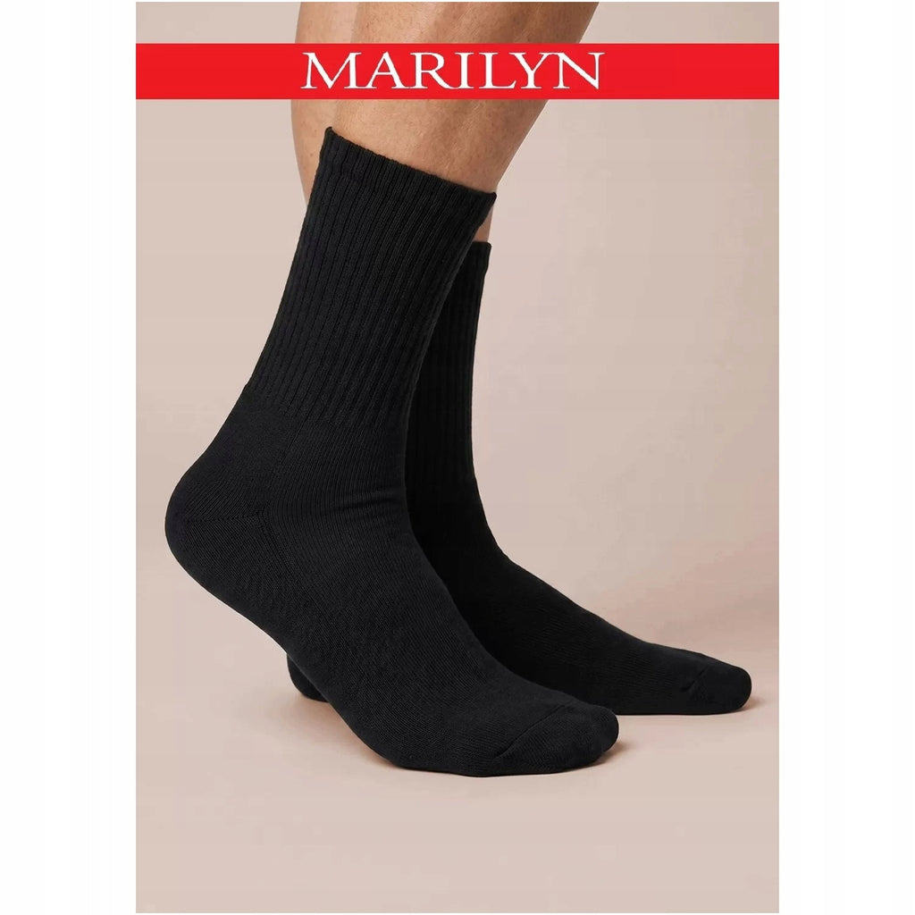 Skarpetki sportowe bawełniane unisex 4Run Sport Marilyn, czarne