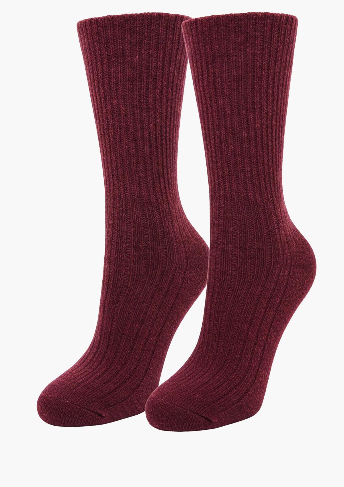 Skarpety damskie wełniane Wool Soft Marilyn, bordowe