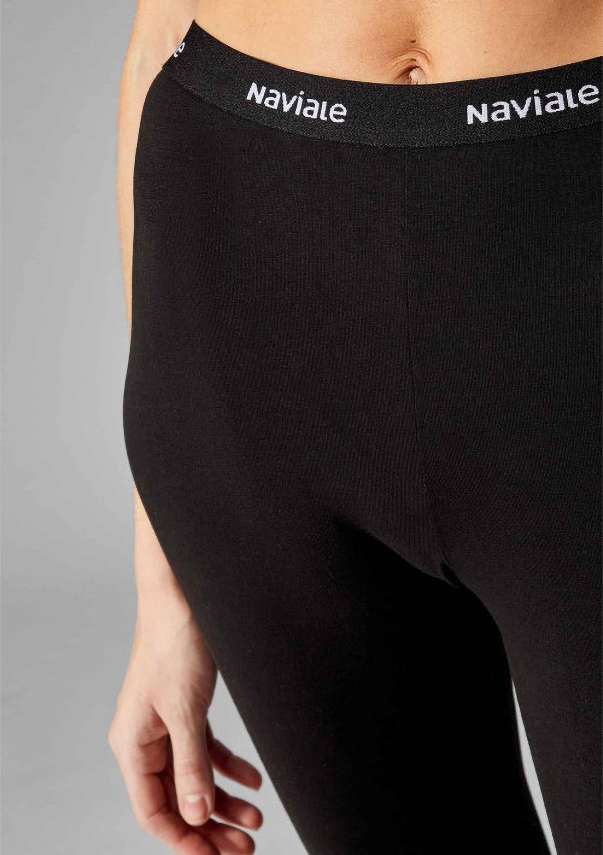 Legginsy damskie Naviale York 440 bawełniane z wysokim stanem, dopasowane