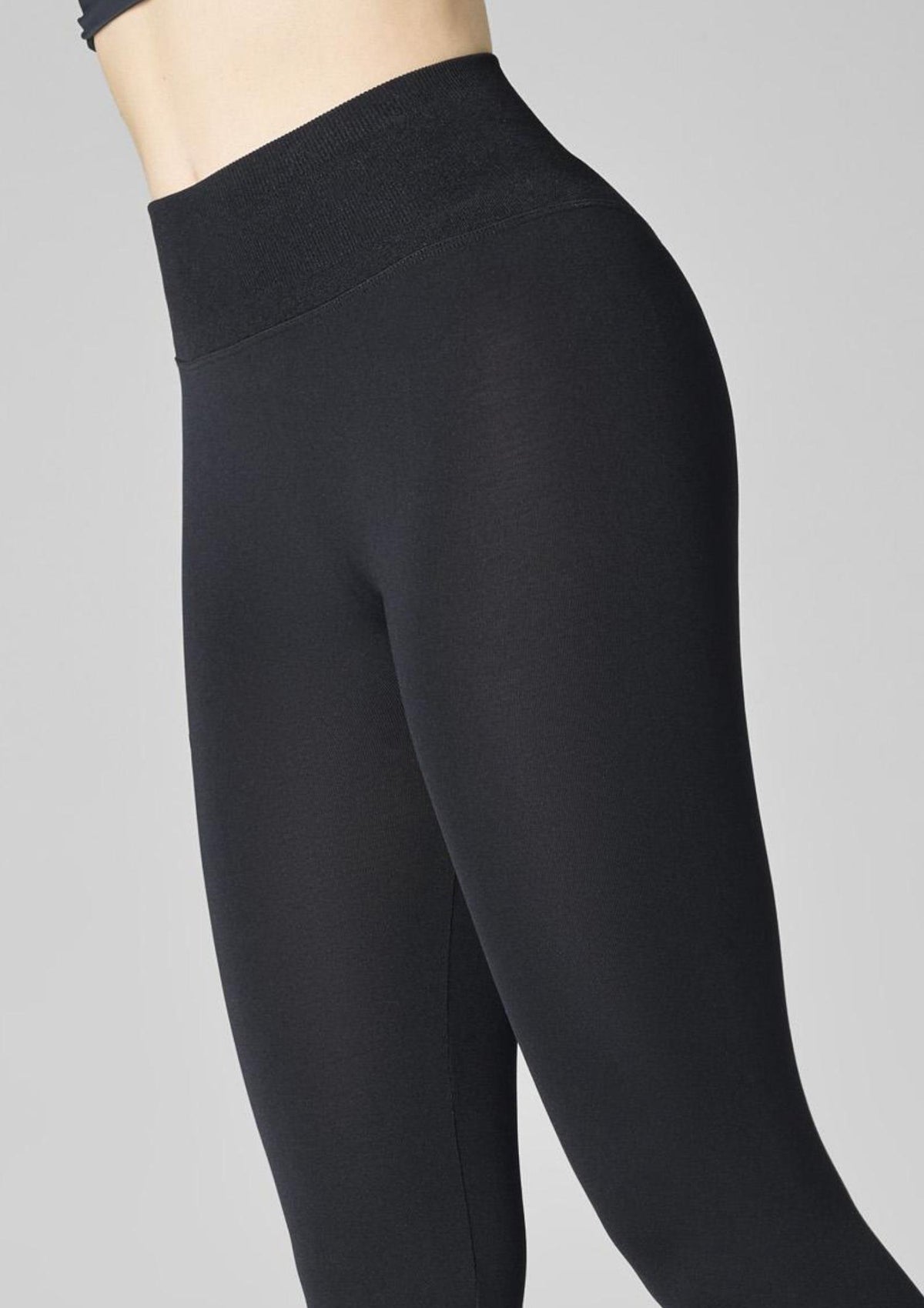 Legginsy damskie Marilyn Shaping, modelujące, z efektem booty scrunch, czarne