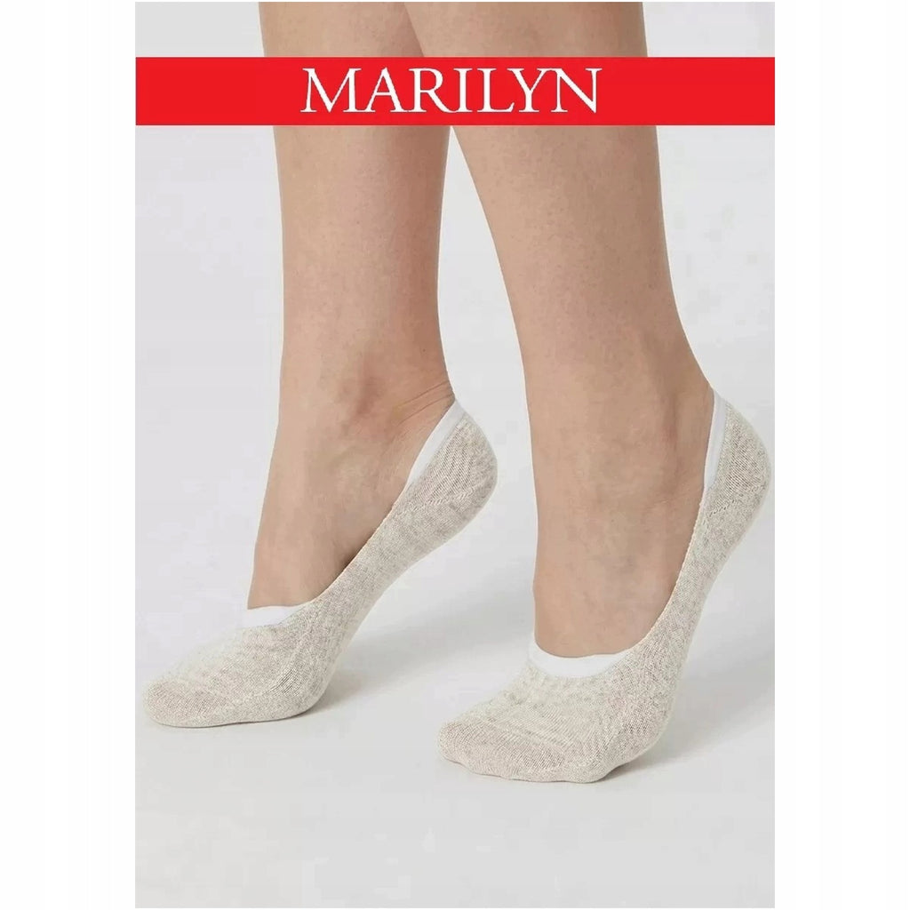 Stopki damskie Len High Marilyn z bambusa i lnu