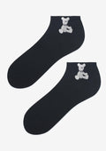 Niskie skarpetki damskie Marilyn Cotton Eddie Bear z misiem