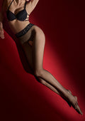 Erotyczne rajstopy kabaretki Hot Marilyn H08 z koronkowym pasem