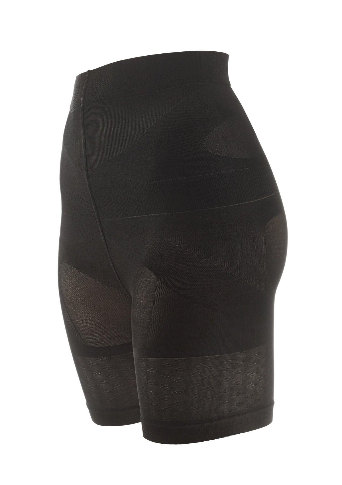 Majtki wyszczuplające z wysokim stanem Slim Body Marilyn, czarne, z taśmami na pośladkach