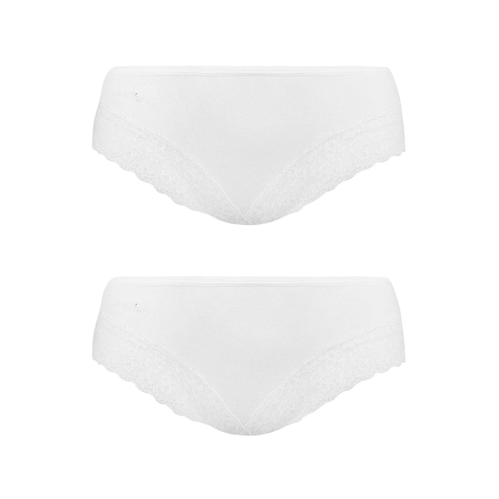 Key LPB 015 brazyliany damskie z szeroką koronką, 2 pack