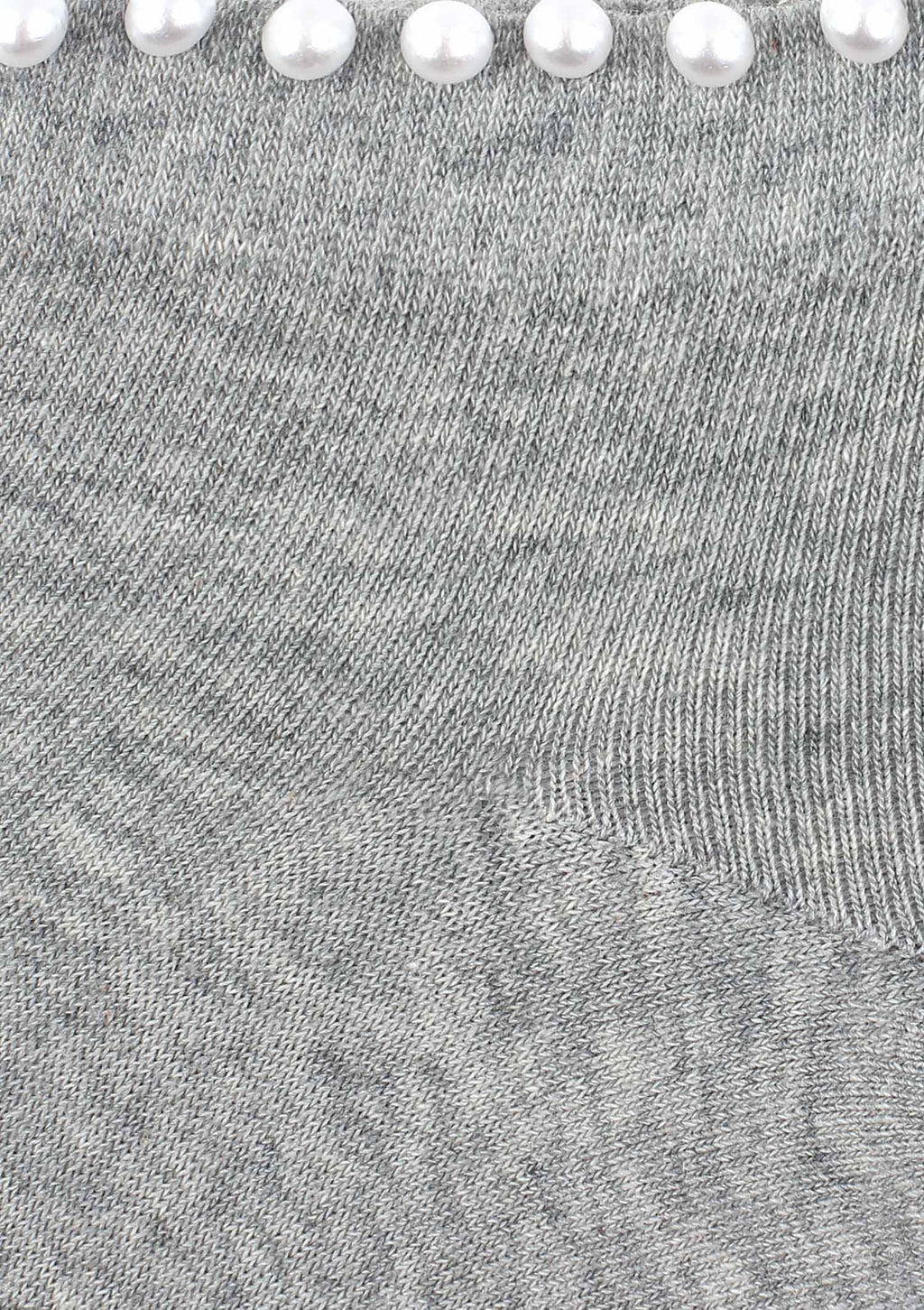 Bawełniane stopki damskie Marilyn Cotton Posh Pearls z perełkami na ściągaczu