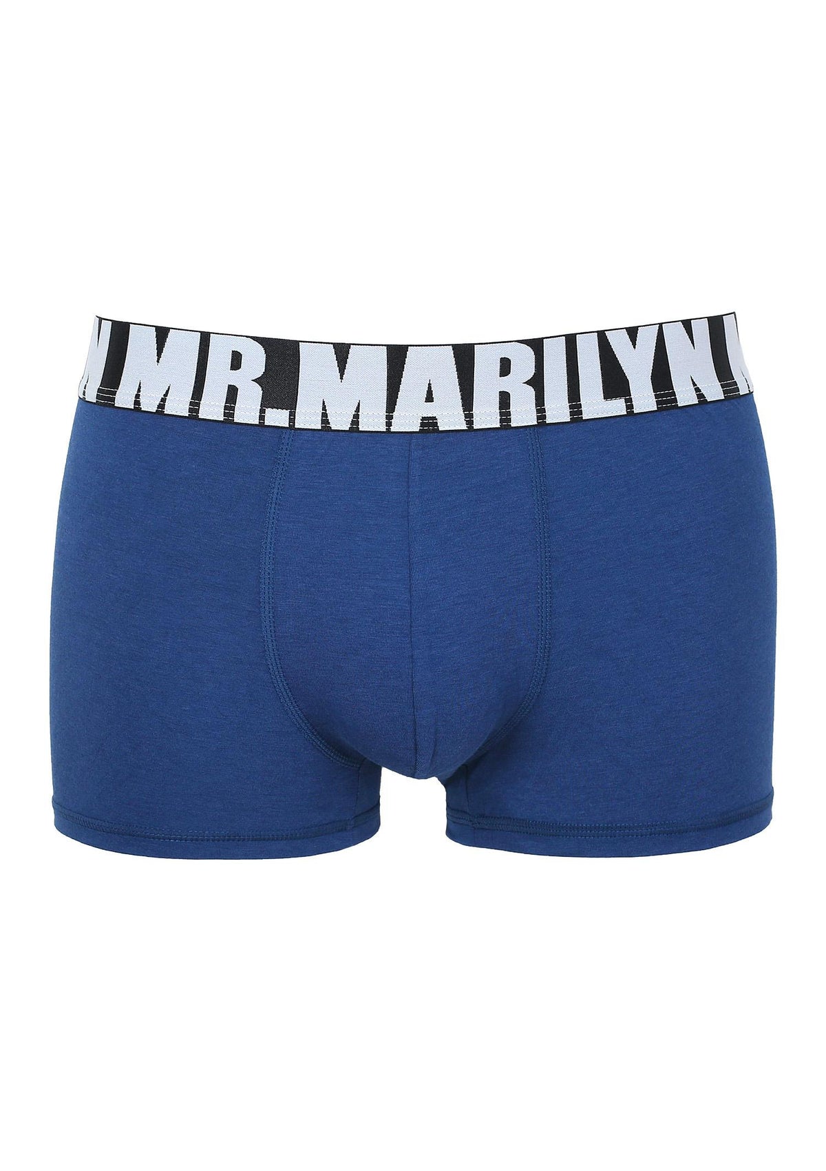 Bokserki męskie Marilyn Letters Boxer z logowaną gumą, niebieskie