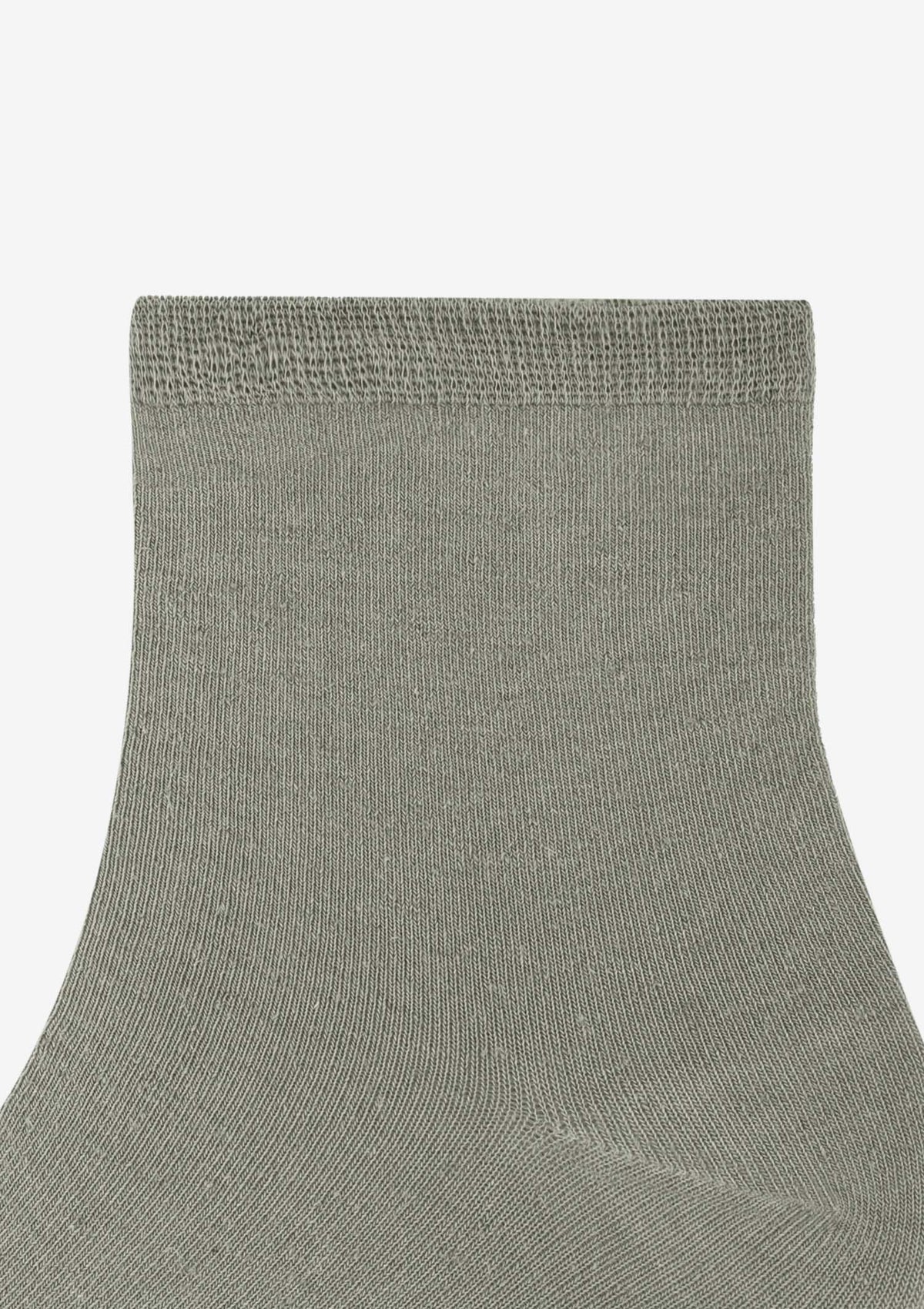 Skarpetki damskie klasyczne z wiskozy i lnu Len Line Socks Marilyn, oliwkowe