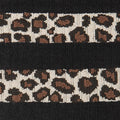 Skarpetki damskie Marilyn Panther Stripe z wzorem panterki, bawełniane, czarne