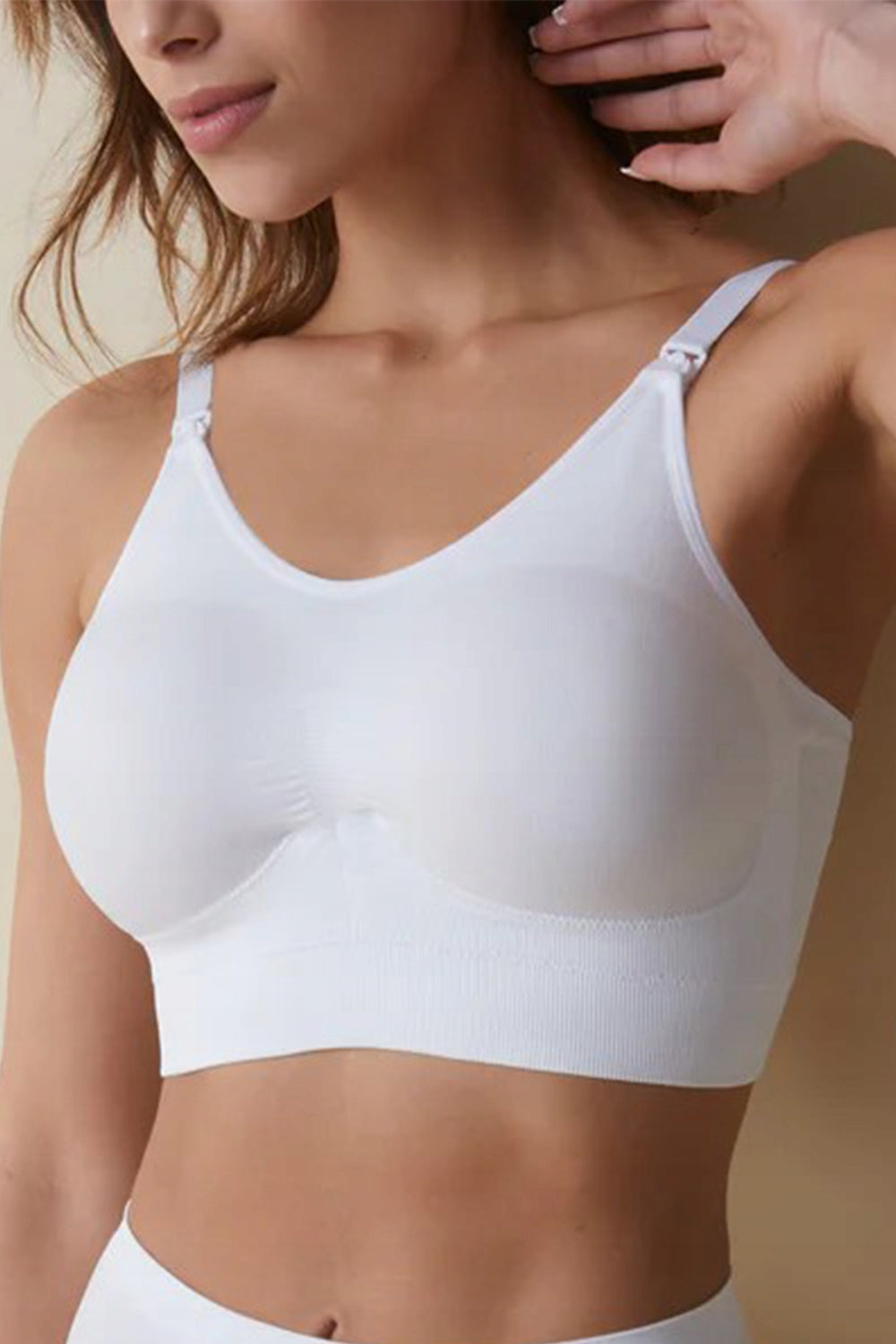 Zestaw na prezent: dla mamy po porodzie biustonosz do karmienia Jana Selene + figi bawełniane 2-pack
