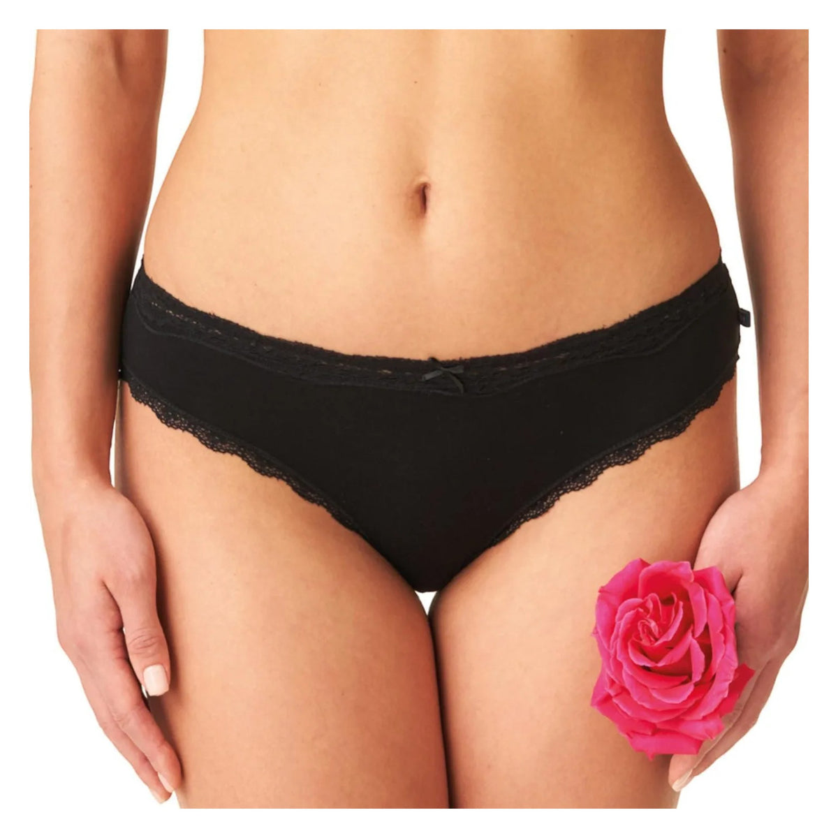 Key LPR 002 figi mini bikini czarne z dzianiny bambusowej