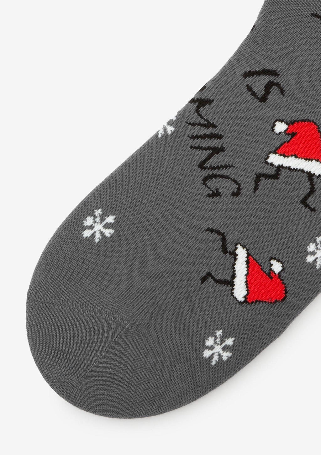 Skarpety męskie Marilyn Xmas Hat z czapkami Mikołaja, grafitowe