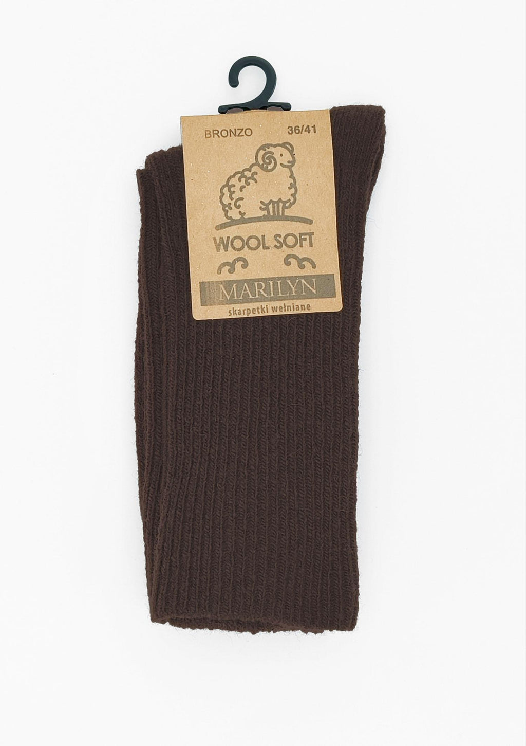 Skarpety damskie wełniane Wool Soft Marilyn, brązowe