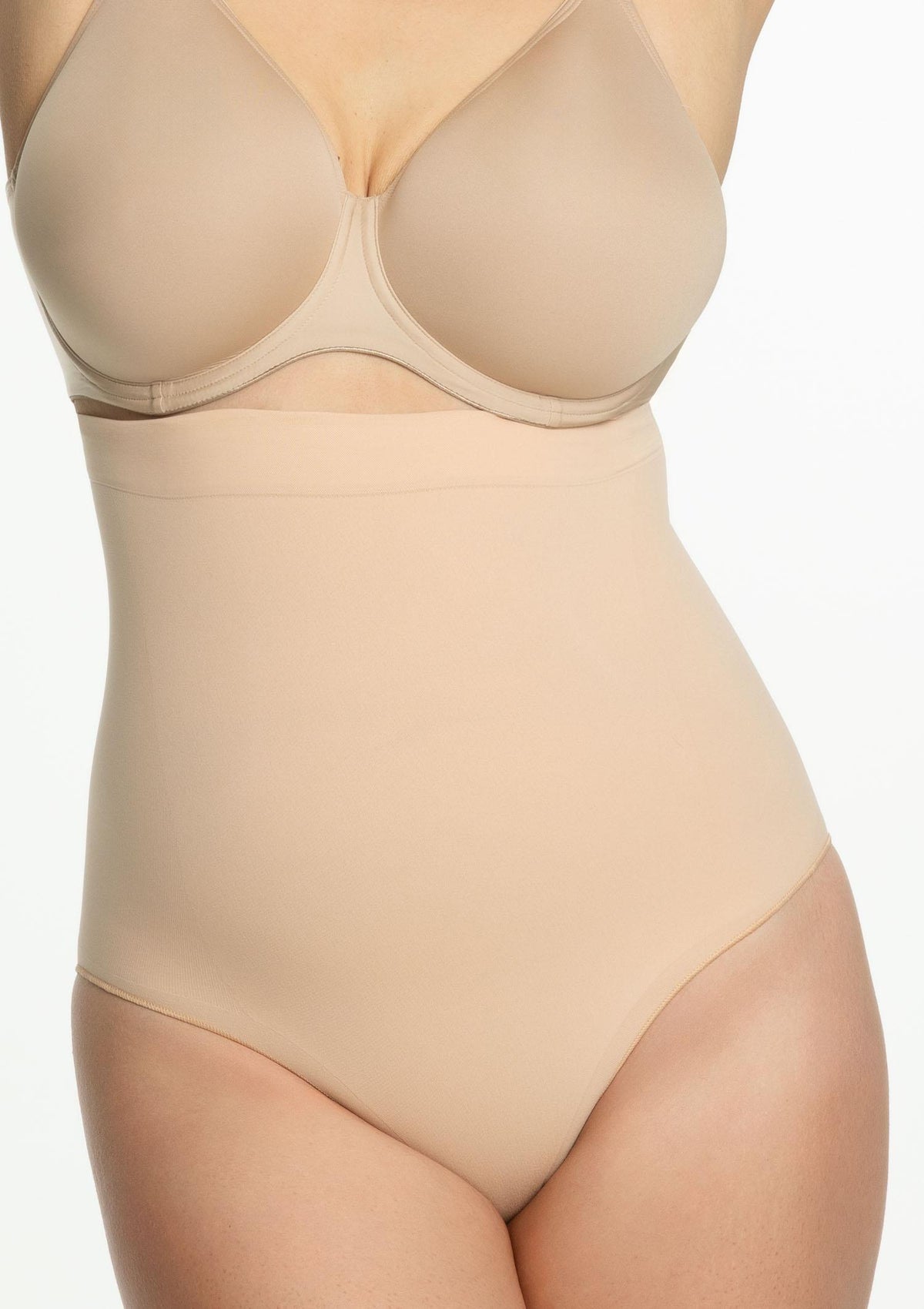 Figi damskie Julimex 441 Seamless, bezszwowe, wyszczuplające, wysoki stan