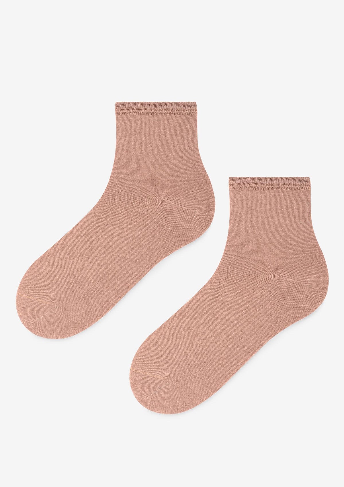 Skarpetki damskie klasyczne z wiskozy i lnu Len Line Socks Marilyn, ciemny beż