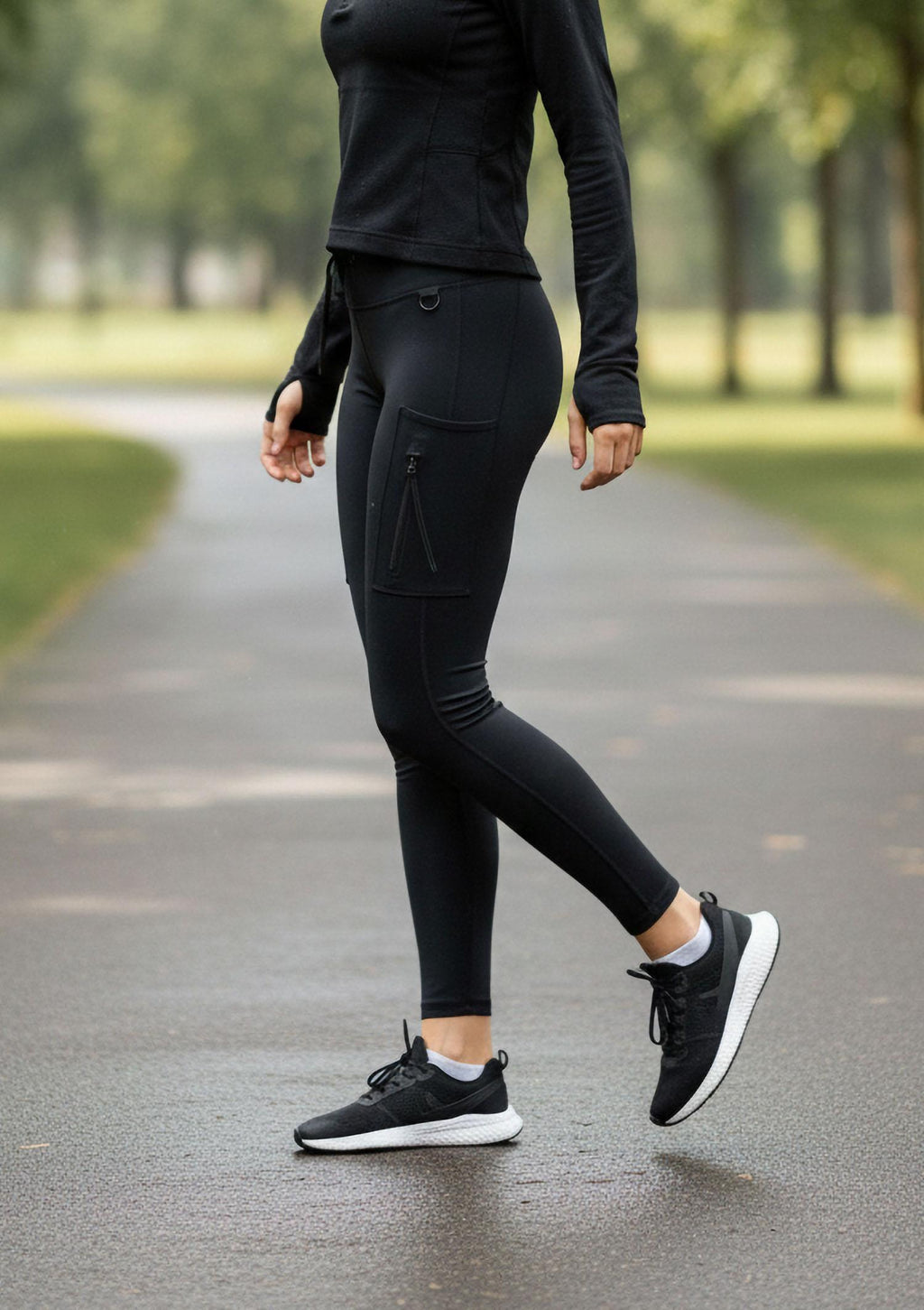 Legginsy nieprzemakalne Legs Water Resistance, odporne na uszkodzenia, z kieszeniami