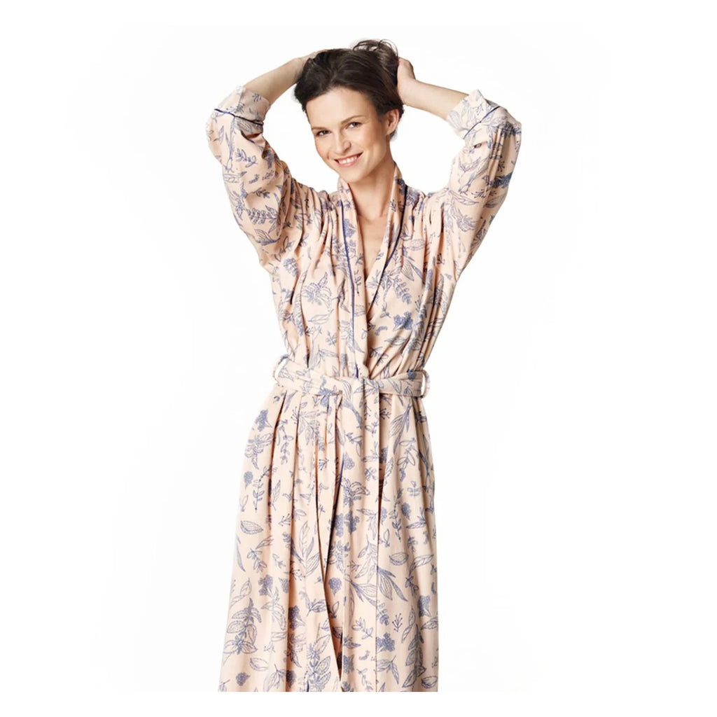 Lekki szlafrok kimono Key LGL 754 w zioła