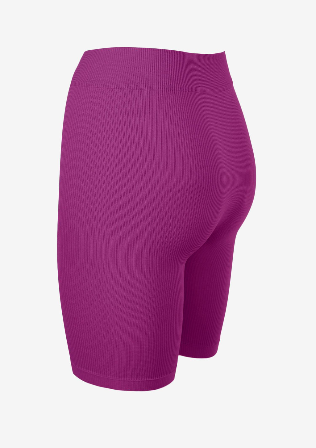 Krótkie legginsy kolarki Marilyn Fitness z prążkowanej dzianiny, bez szwów bocznych