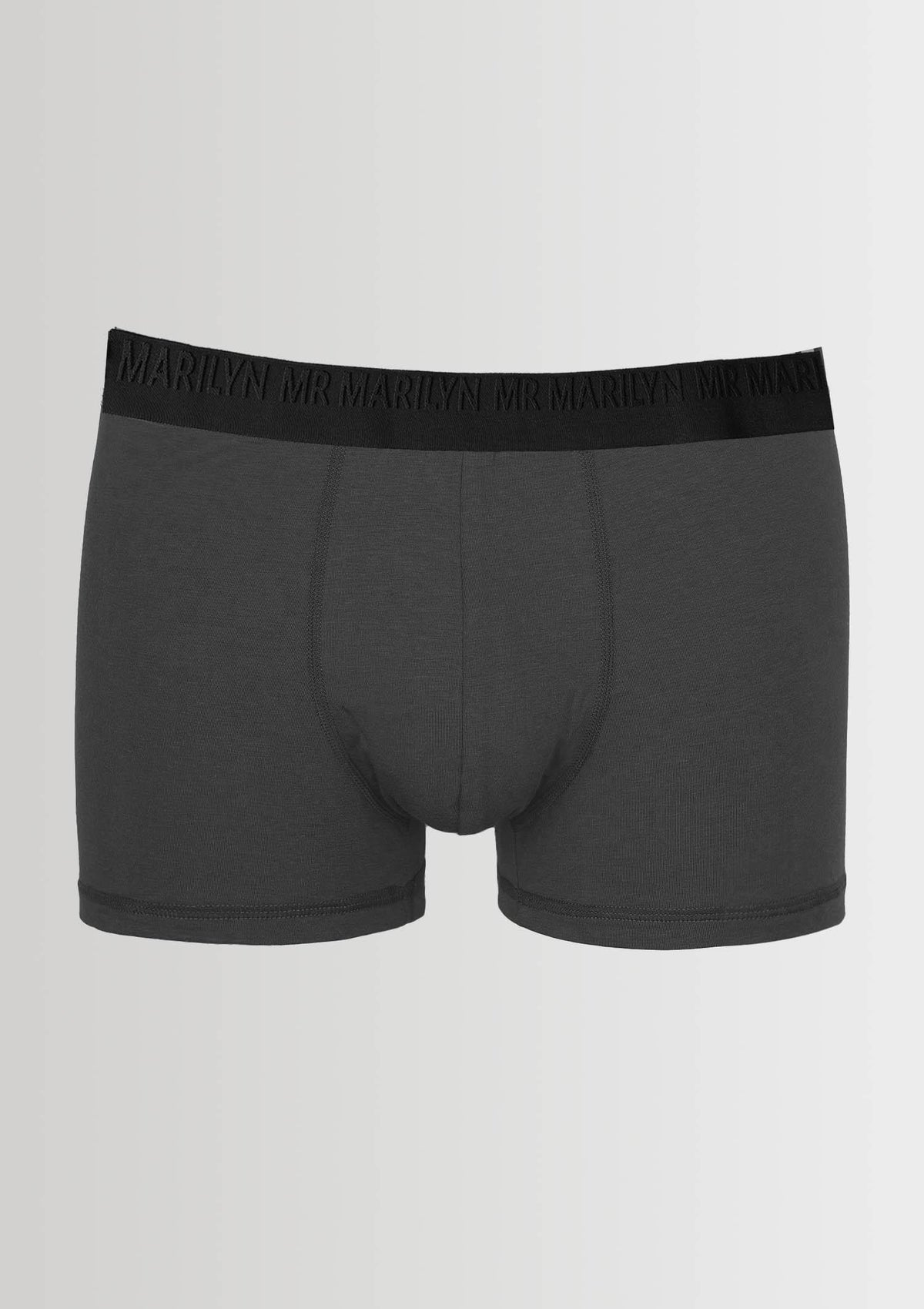 Bokserki męskie Marilyn Boxers Pro, z modalu i bawełny, grafitowe