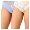 Figi midi bikini Key LPC 576 z wiskozy z koronką, 2 pary