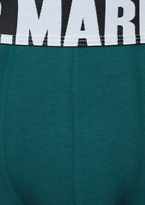 Bokserki męskie Marilyn Letters Boxer z logowaną gumą, kolor jeans