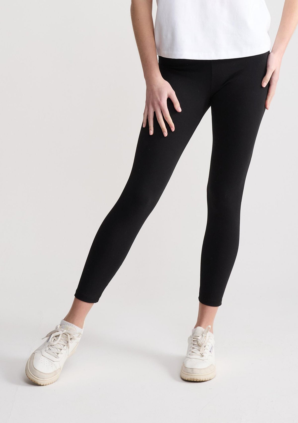Legginsy damskie Naviale York 440 bawełniane z wysokim stanem, dopasowane