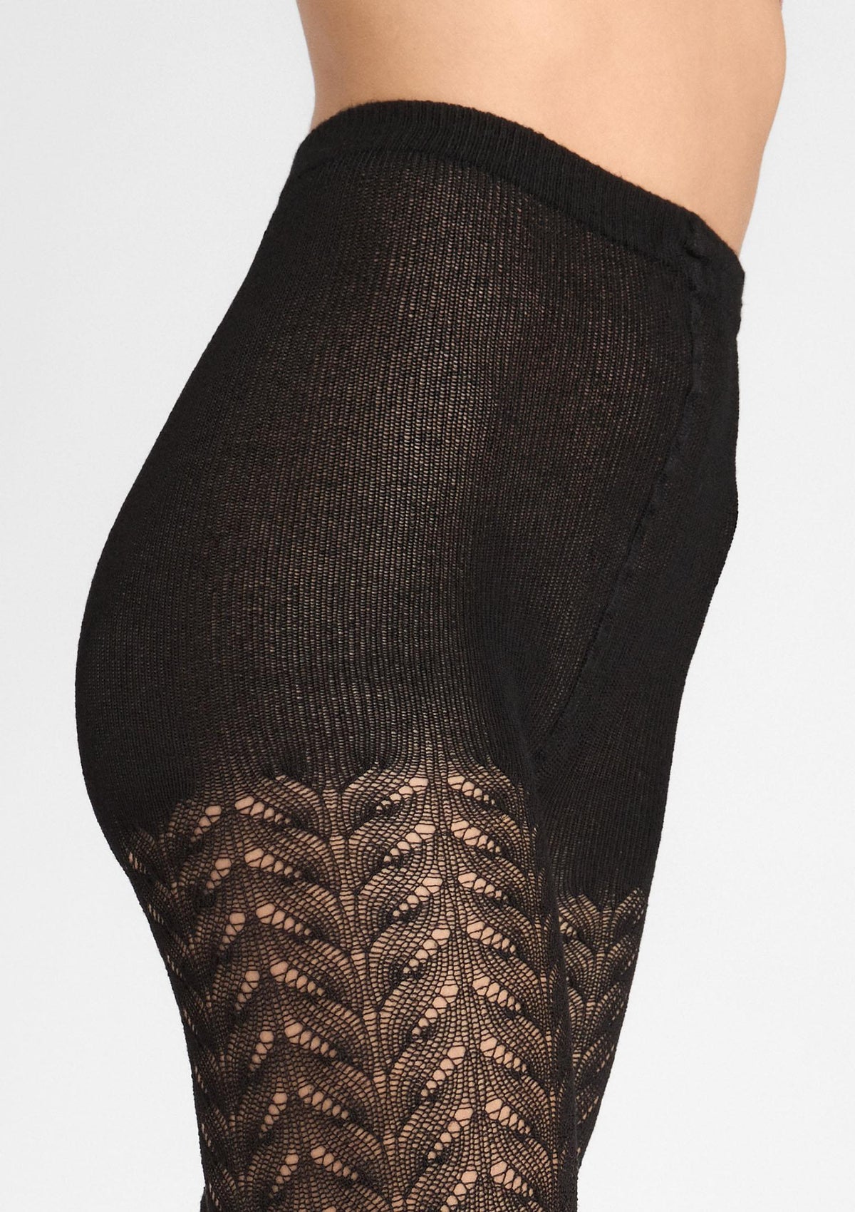 Rajstopy damskie z włóknem bambusowym czarne Marilyn Jacquard D09, 120 DEN