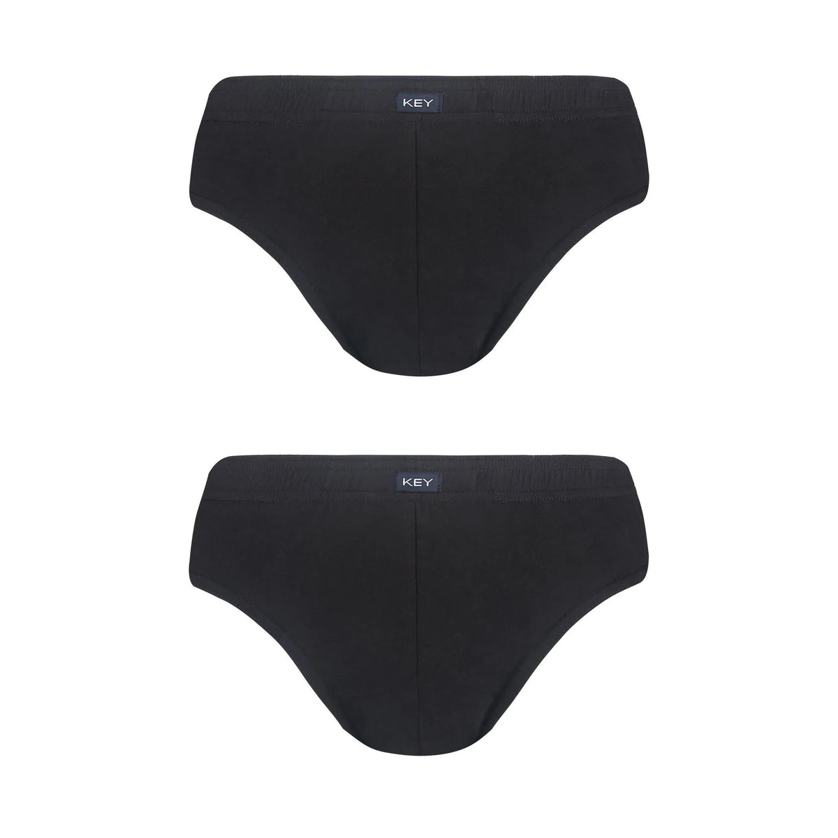 Key MPC 126 klasyczne slipy męskie czarne, bawełna, 2 pack