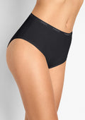 Figi damskie bambusowe Marilyn Thermo Active, wysoki stan, czarne