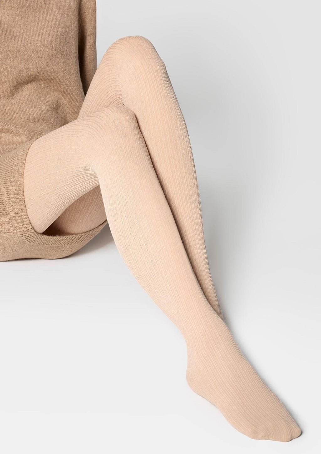 Rajstopy damskie Marilyn Cashmere D09 Line, kremowe, 80 den z wiskozą i kaszmirem