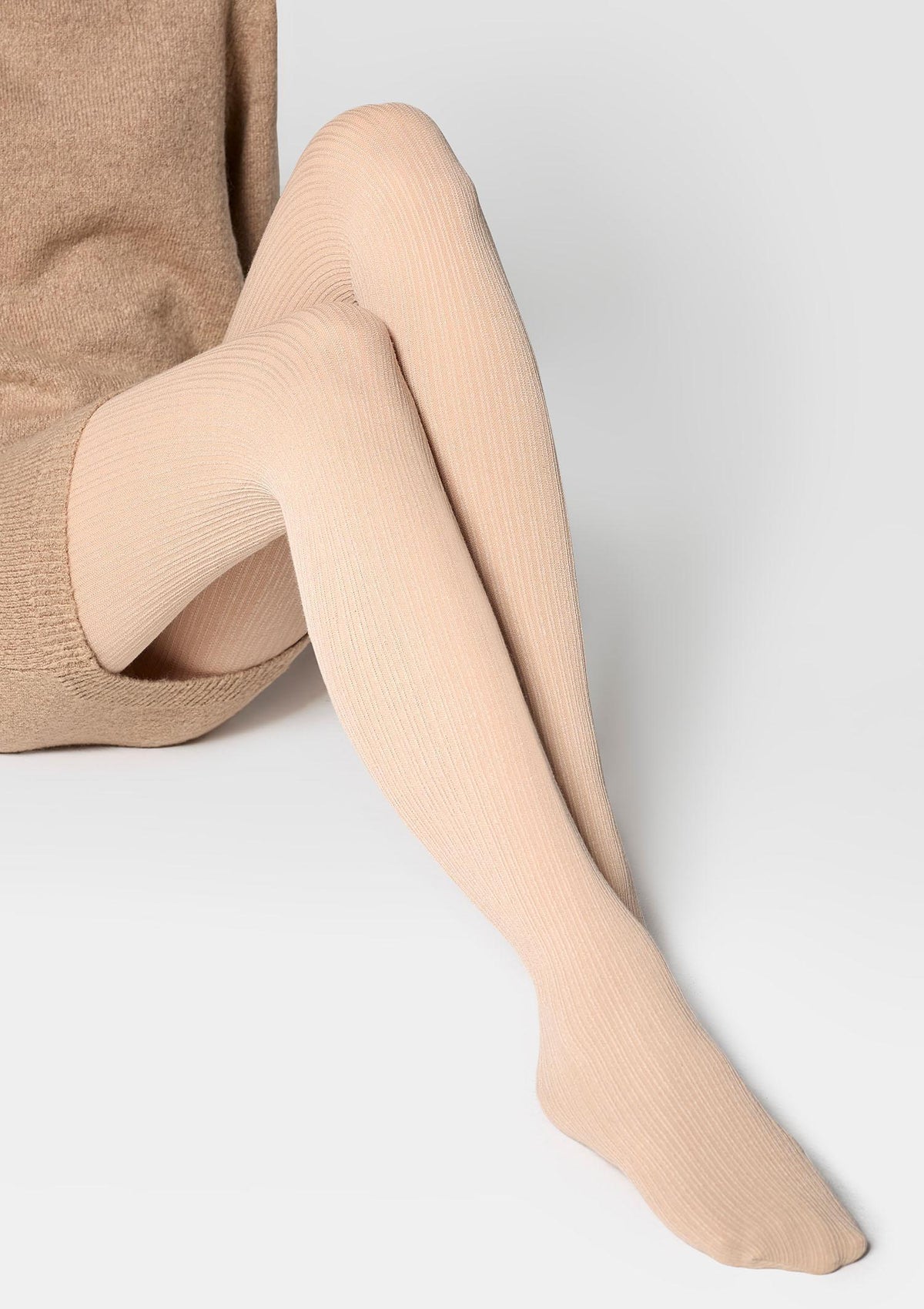 Rajstopy damskie Marilyn Cashmere D09 Line, kremowe, 80 den z wiskozą i kaszmirem