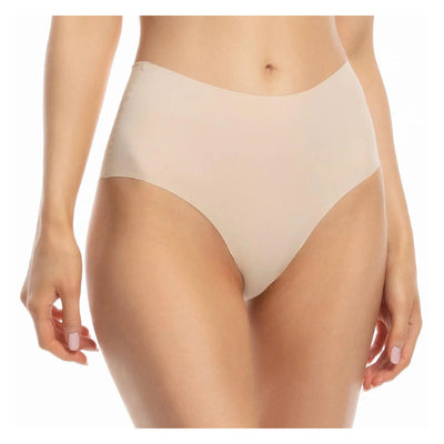 Figi z wysokim stanem Julimex Infinity maxi beżowe, klejone boki