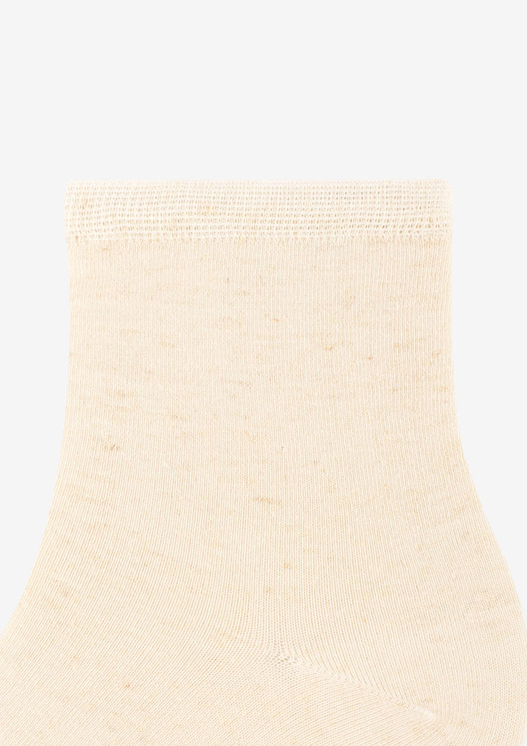 Skarpetki damskie klasyczne z wiskozy i lnu Len Line Socks Marilyn, kremowe