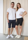 T-shirt unisex oversize Naviale Delta z bawełny czesanej, biały