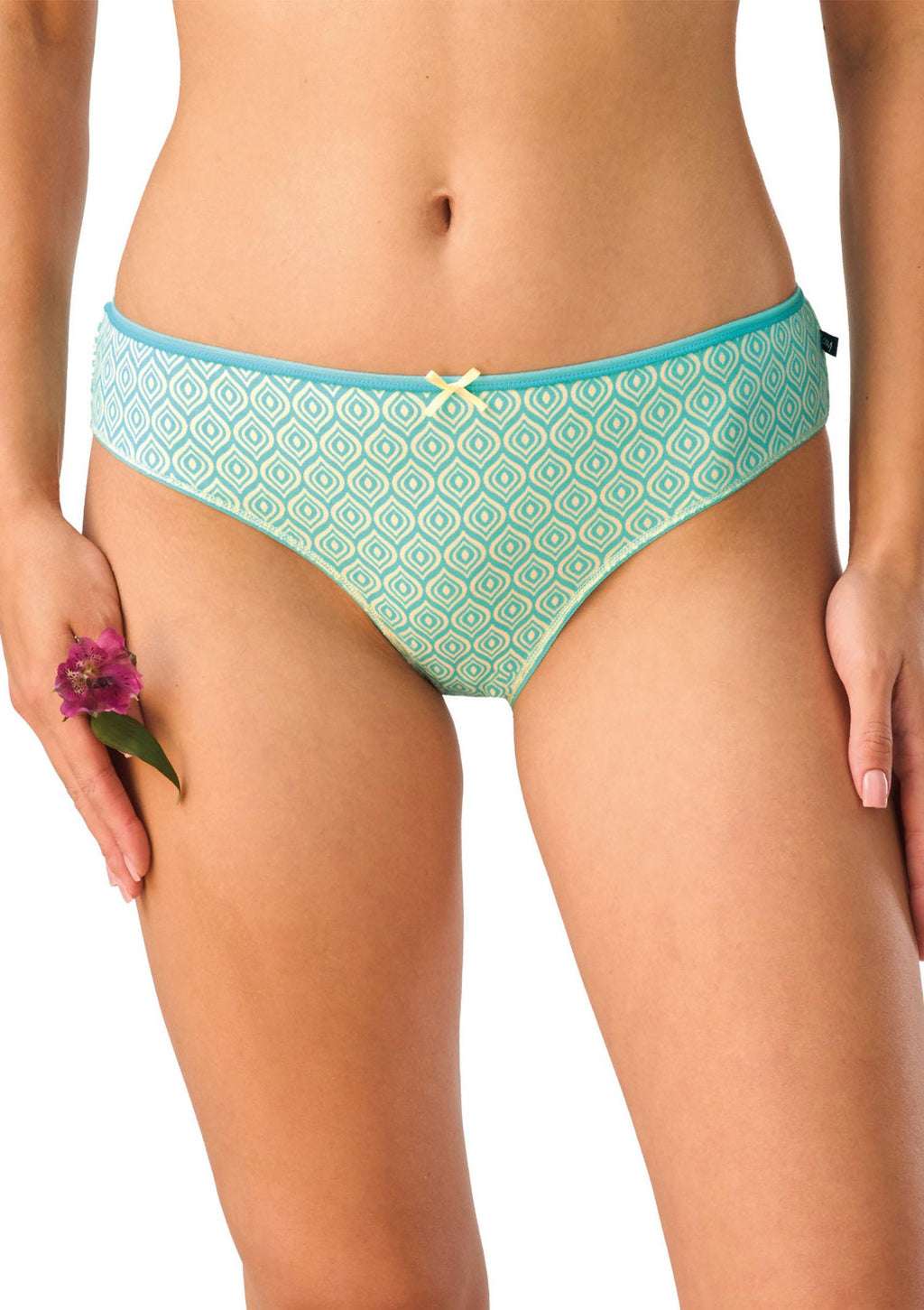 Figi damskie bawełniane 2-pak mini bikini LPR 621 Key, pastelowe