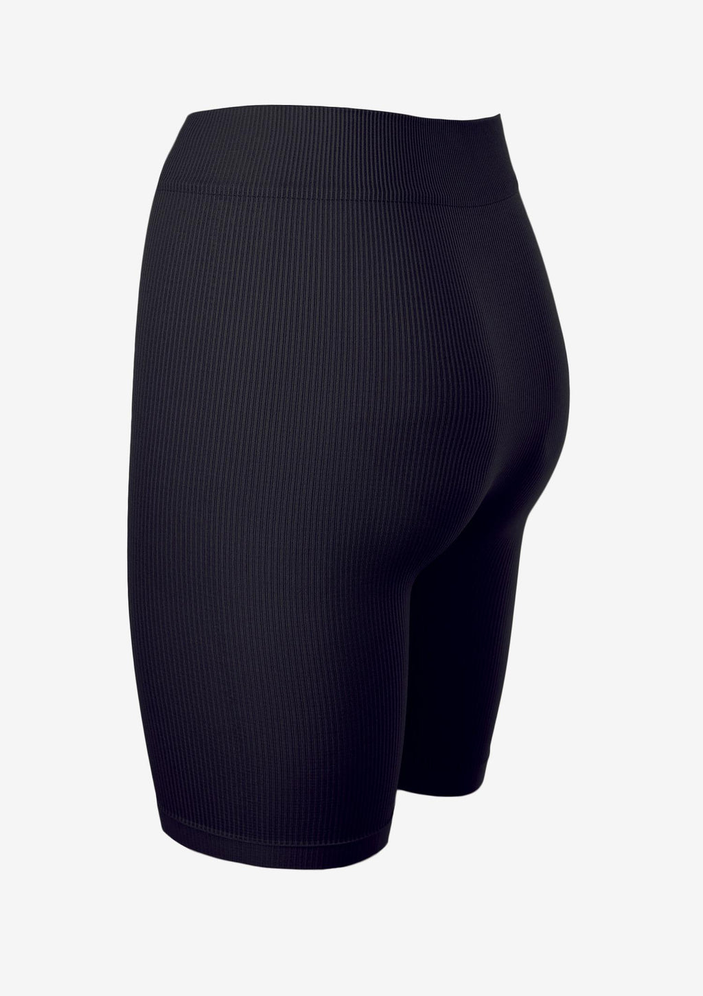 Legginsy damskie krótkie w prążki Marilyn Fitness, czarne