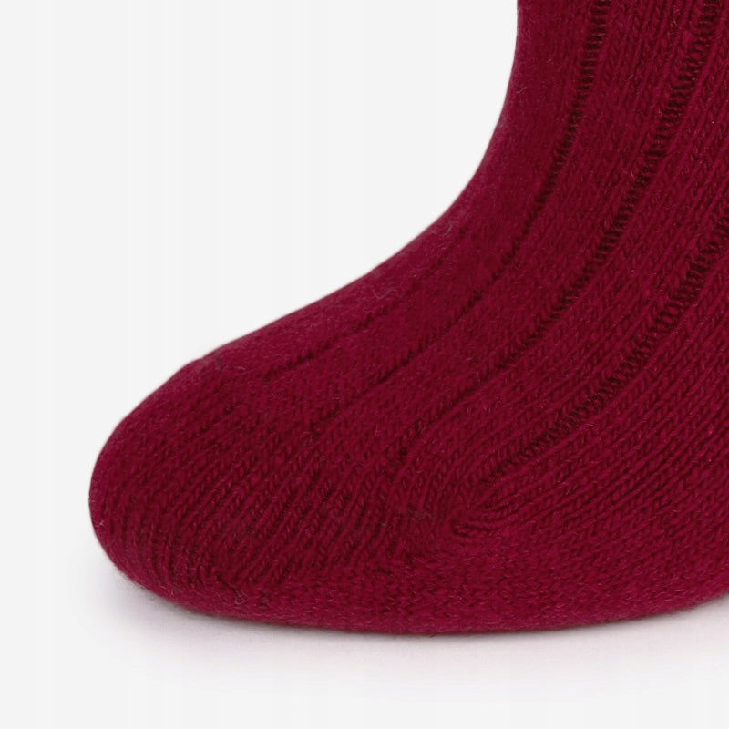 Zestaw na prezent: dla dziadka 3 pary skarpet merino bordo + szare Cerber