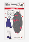 Rajstopy dziecięce z wzorzystej mikrofibry Pretty X61 Marilyn, 40 den
