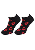 Niskie skarpetki męskie Footies Kiss Kiss Marilyn z bawełny