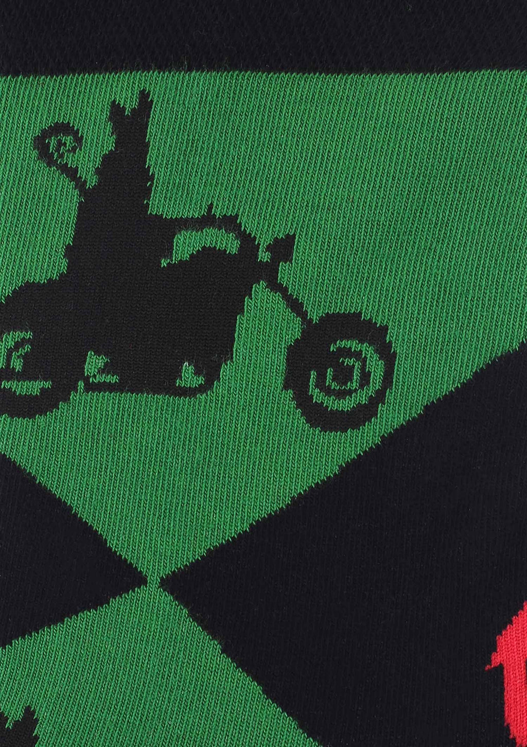 Męskie skarpety Marilyn Santamotorbike ze świętym Mikołajem na motorze