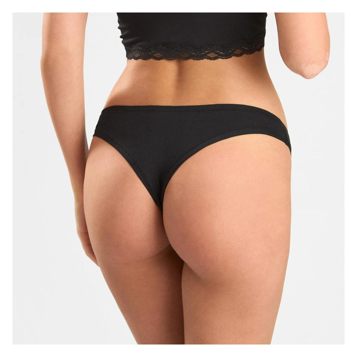 Figi damskie Cotton 1447 Sielei naturalnej – brazyliany z bawełny