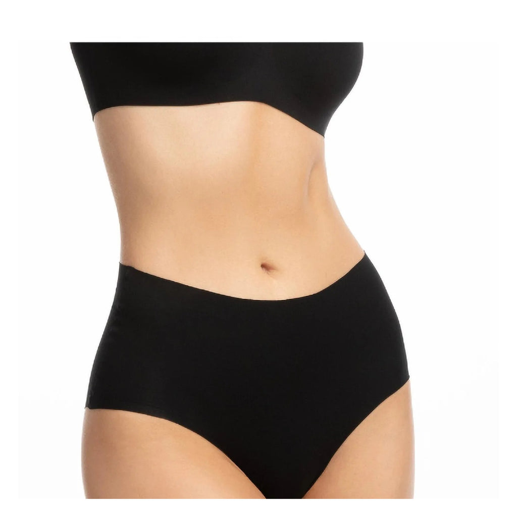 Figi z wysokim stanem Julimex Infinity maxi czarne, klejone boki