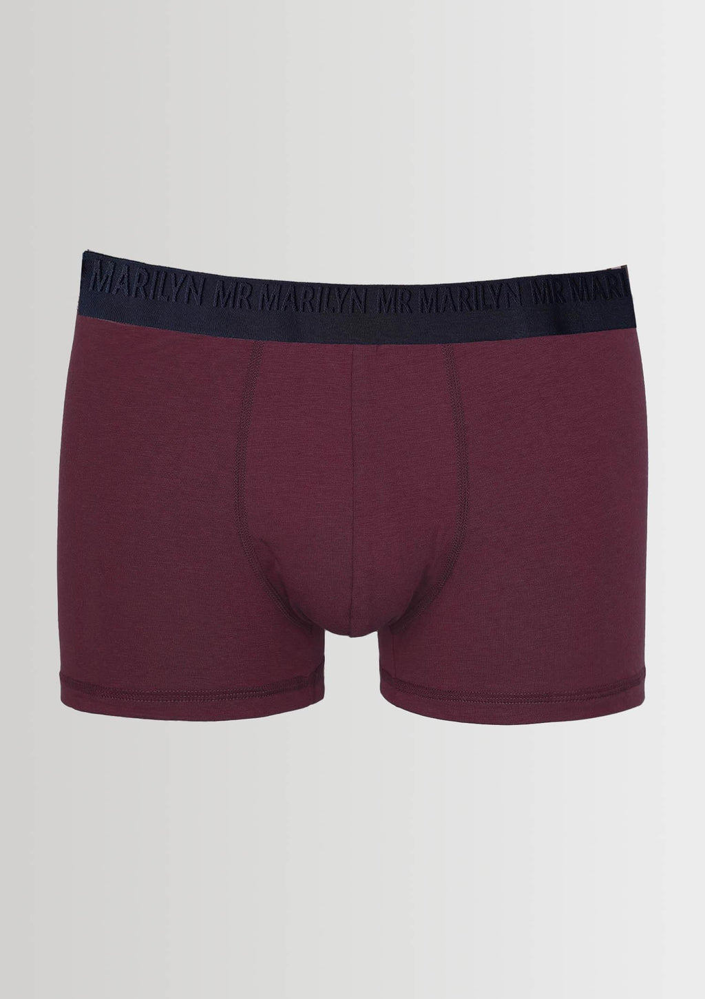 Bokserki męskie Marilyn Boxers Pro, z modalu i bawełny, burgundowe