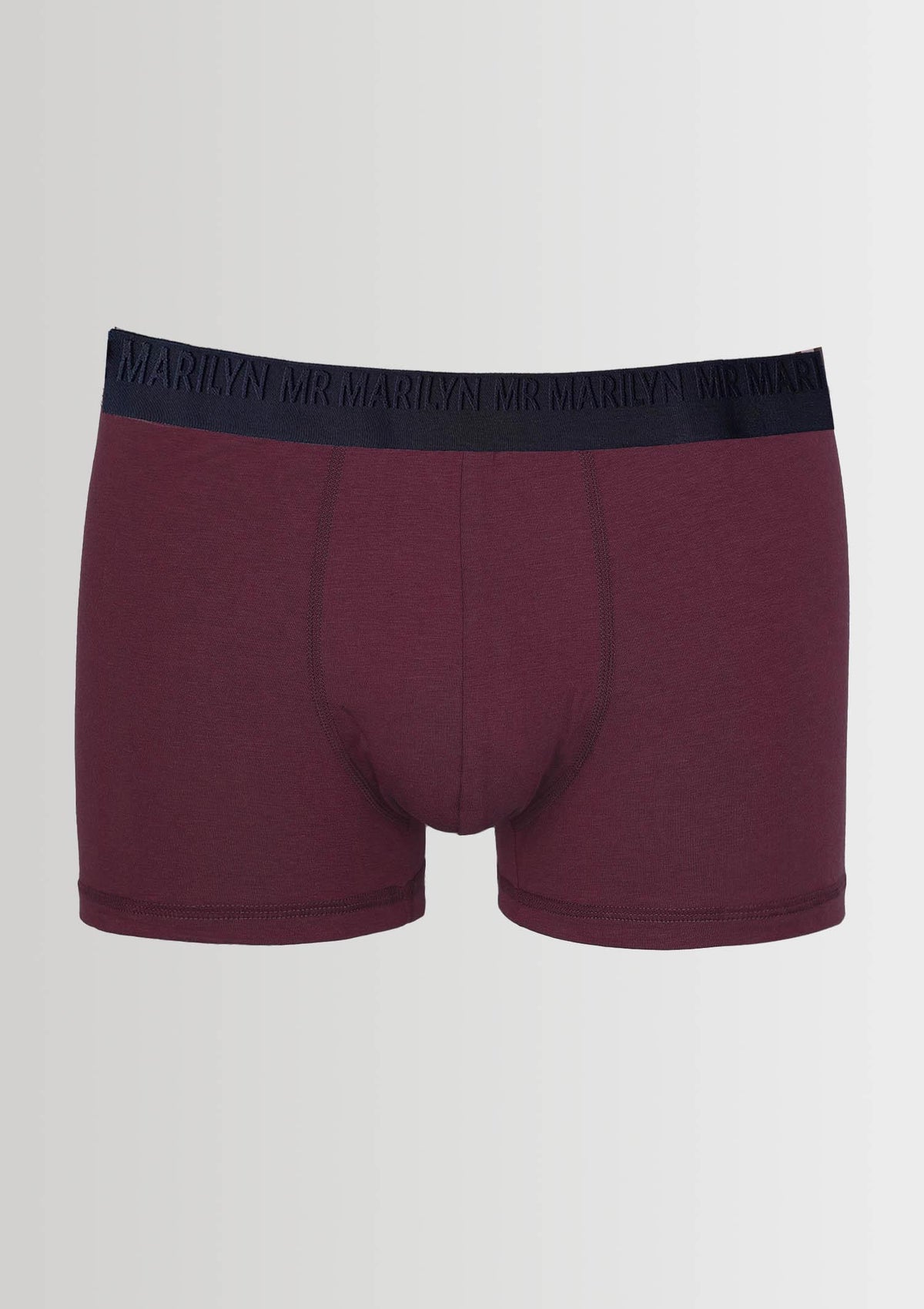 Bokserki męskie Marilyn Boxers Pro, z modalu i bawełny, burgundowe