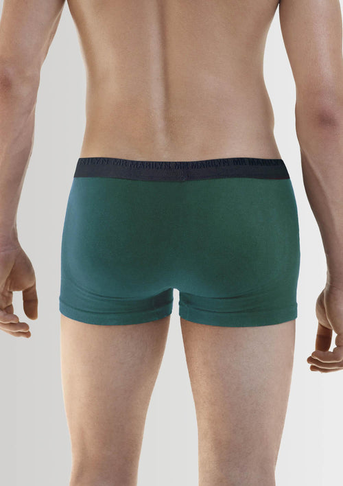 Bokserki męskie Marilyn Boxers Pro, z modalu i bawełny, zielone