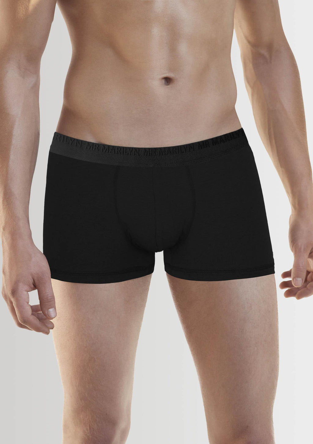 Bokserki męskie Marilyn Boxers Pro, z modalu i bawełny, czarne