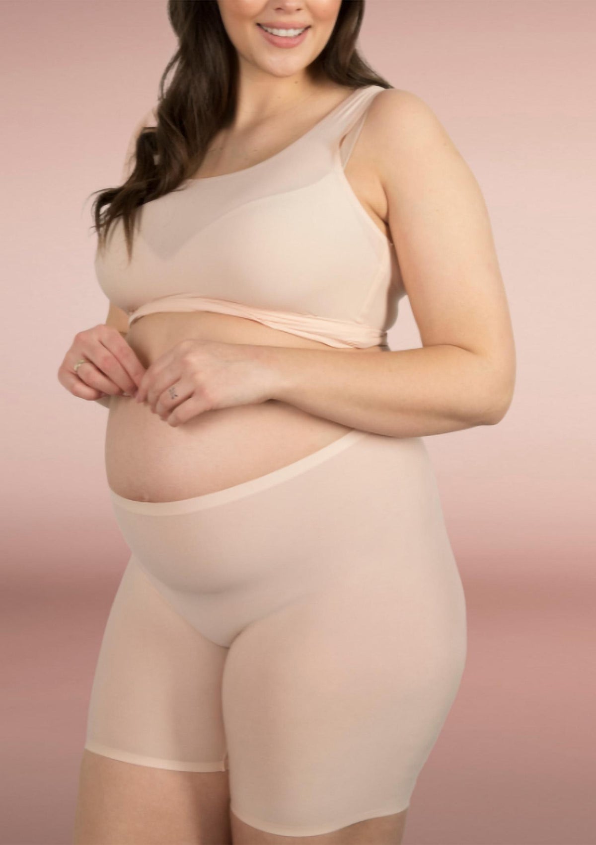 Bermudy dla kobiet w ciąży Julimex Flexi One Mama, bardzo rozciągliwe