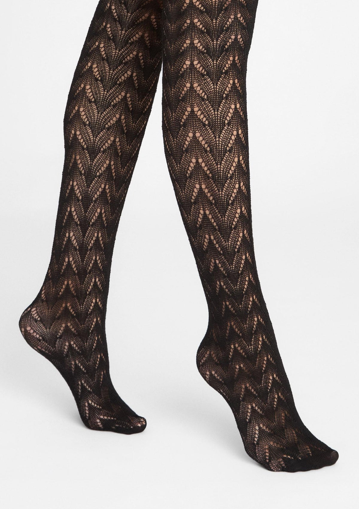 Rajstopy damskie z włóknem bambusowym czarne Marilyn Jacquard D09, 120 DEN