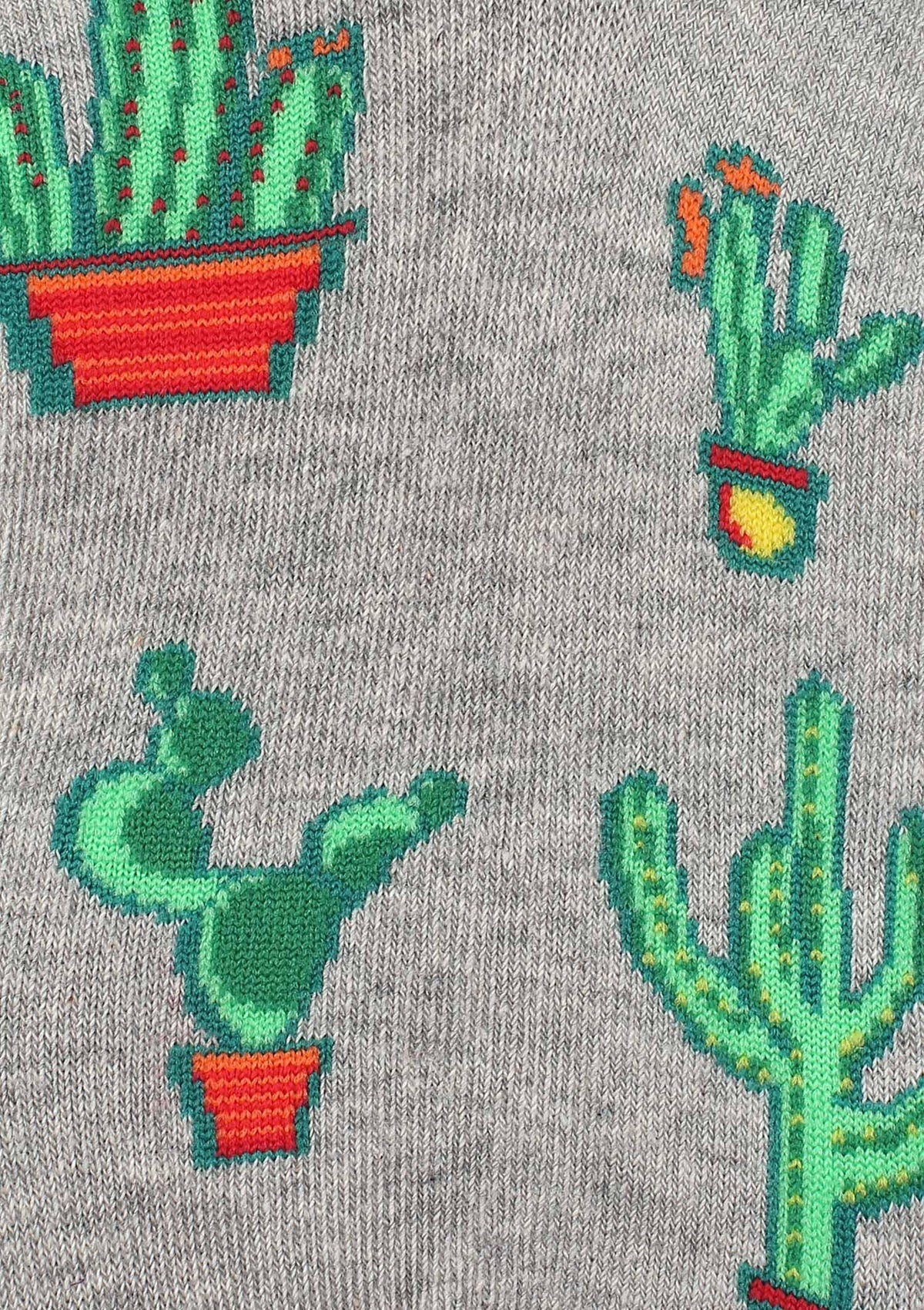 Skarpetki damskie Marilyn SC Cactus z grafiką kaktusów, bawełniane