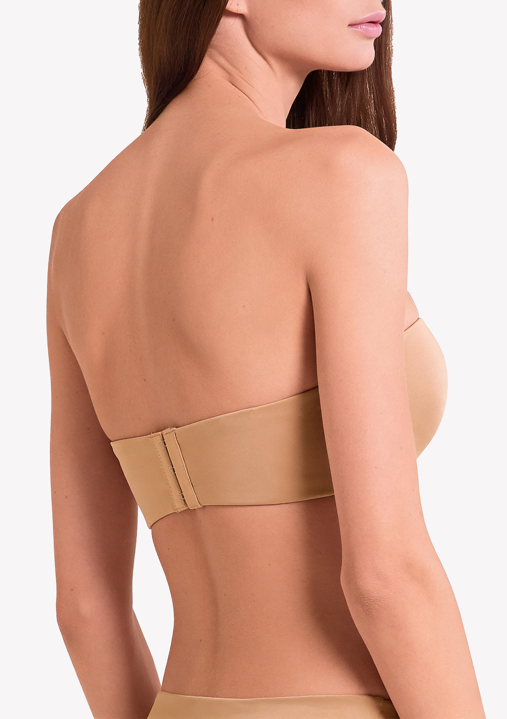 Biustonosz opaska z mikrofibry Feel Ultrashine Lormar, golden